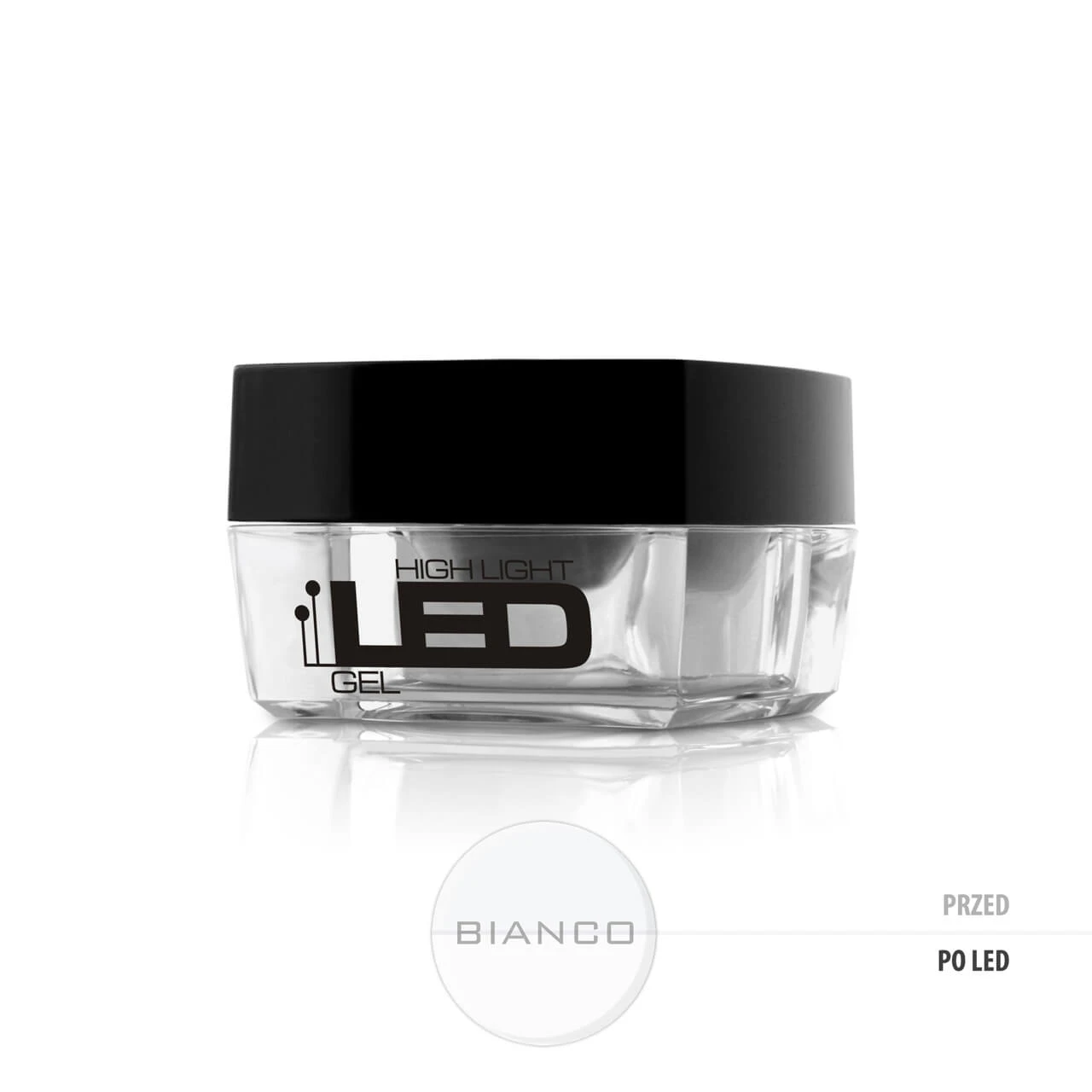 Silcare High Light Led Gel Gel de unghii monofazic de grosime medie Bianco, 15g