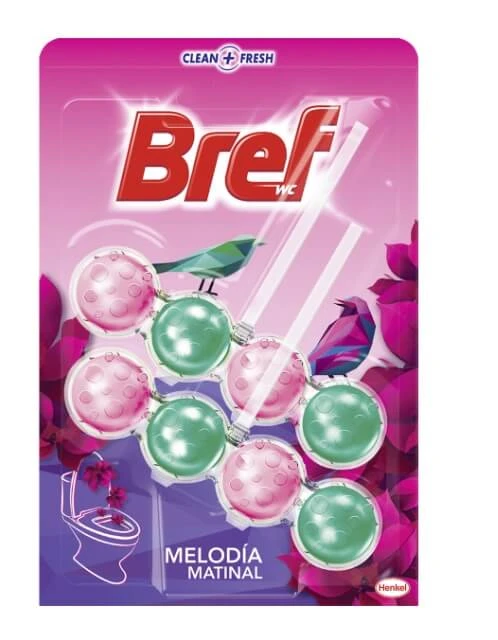 Bref Power Active Suspender de toaletă Melodia Natural, 2 x 50g