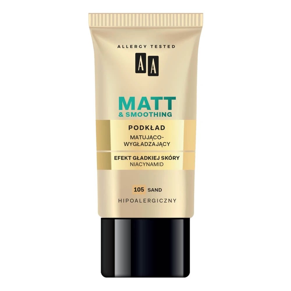 Oceanic AA Make Up Matt Fond de ten matifiant și netezitor 105 Sand, 30 ml