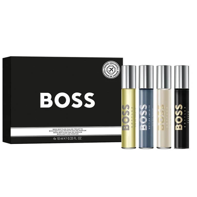 Hugo Boss Travel Exclusive set de parfumuri miniaturale pentru bărbați, 4 x 10 ml