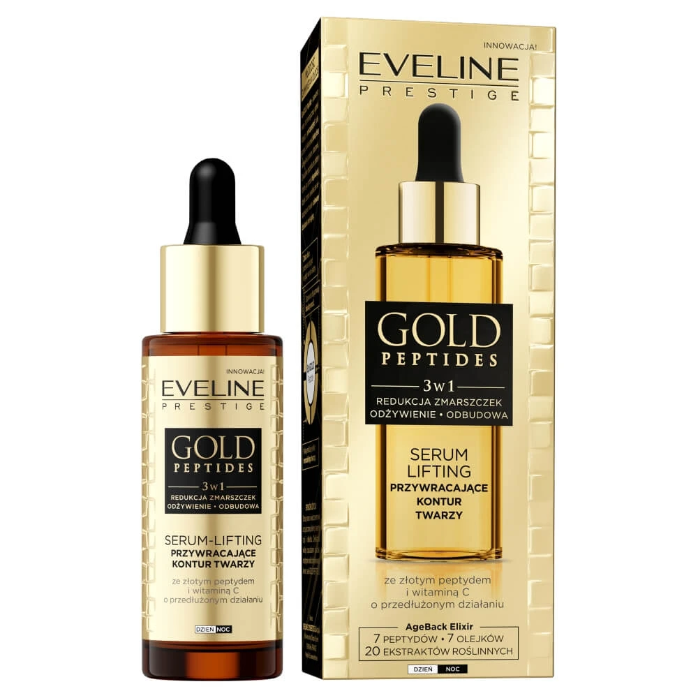 Eveline Cosmetics Gold Peptides Ser de lifting facial, 30 ml
