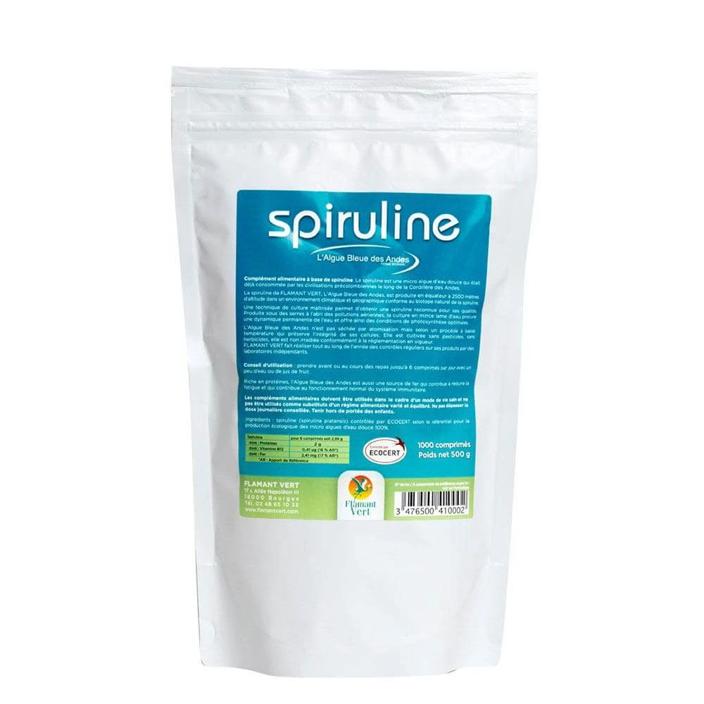Flamant Vert Spirulina plic 1000 comprimate