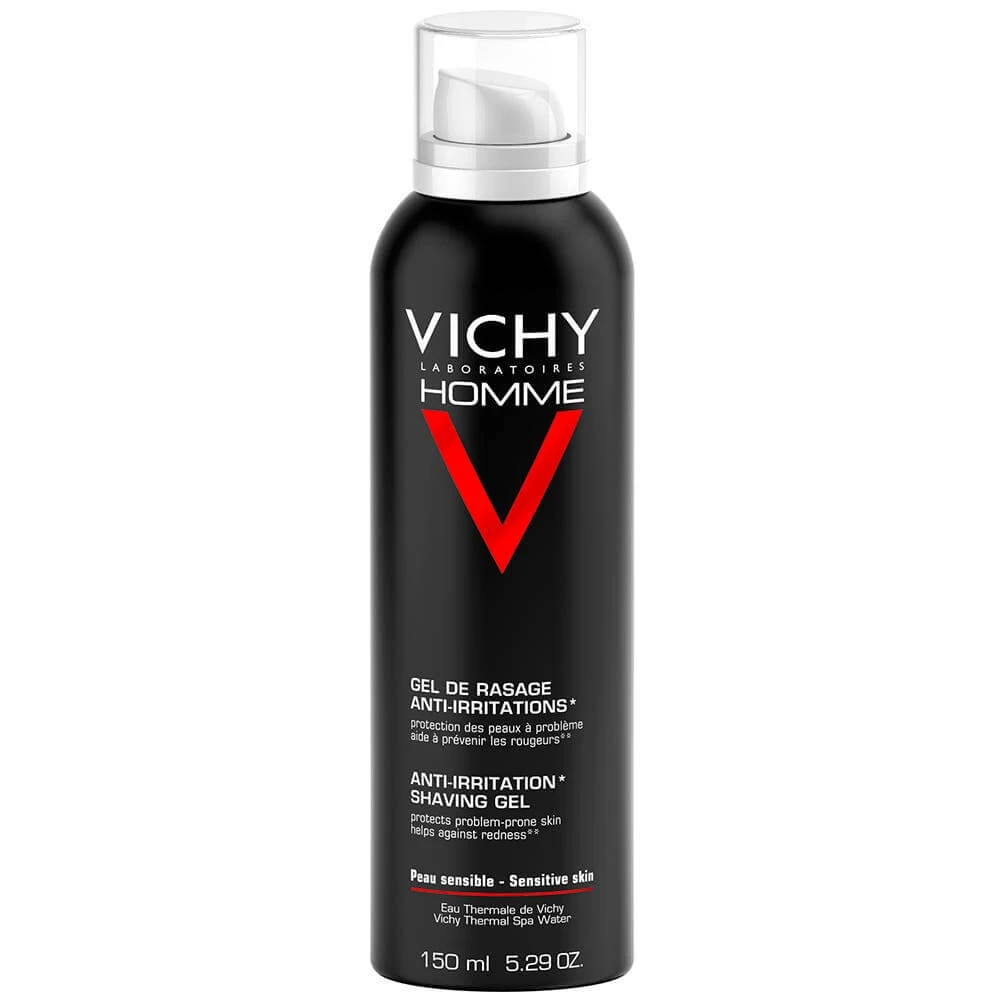 Vichy Men's Anti-irritation Shaving Gel Vitamin C Sensitive Skin 150ml