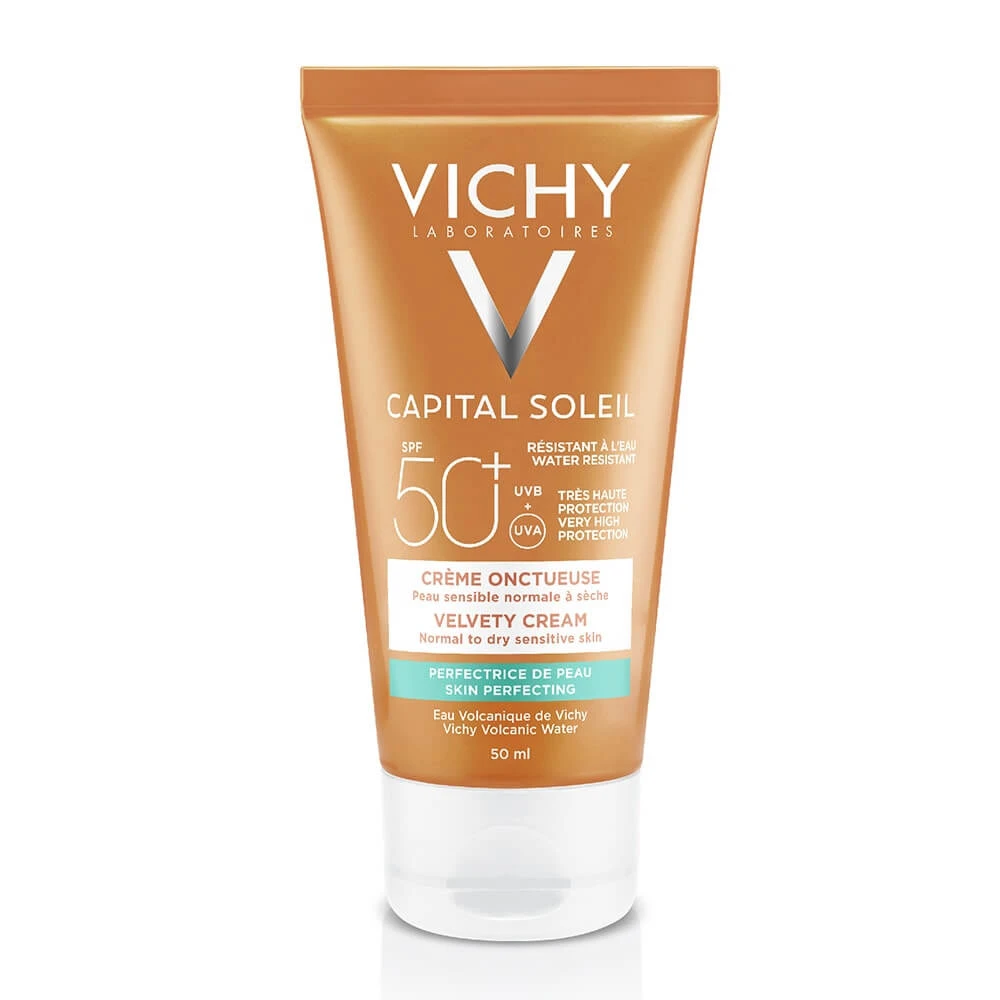 Vichy Ideal Soleil Cremă solară de față catifelată Spf50+ 50ml