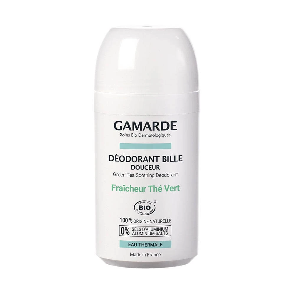 Gamarde Deodorant Roll-on delicat și proaspăt ceai verde organic 50ml