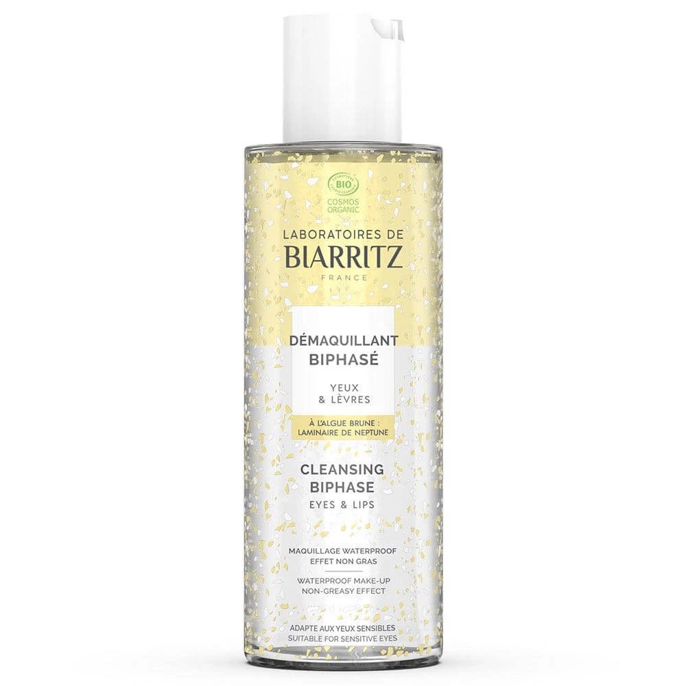 Laboratoires De Biarritz Demachiant bifazic de curățare pentru ochi și buze sensibile 125 ml