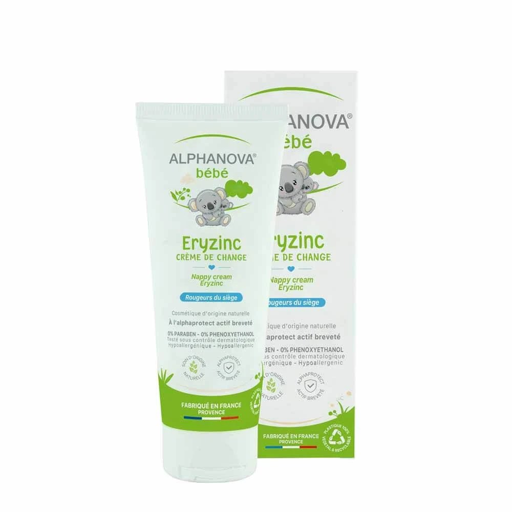 Alphanova Bébé Baby cremă pentru schimbarea scutecelor eryzinc 75g