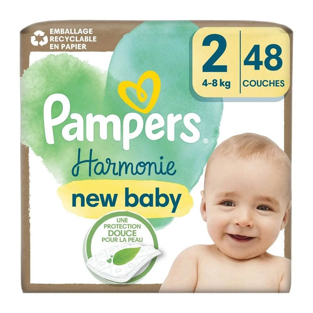 Pampers Harmonie Scutece mărimea 2 de la 4 la 8 kg x48