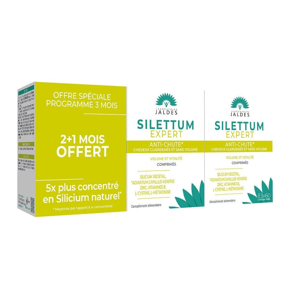 Jaldes Silettum Expert anti-căderea părului și pierderea volumului 180 comprimate