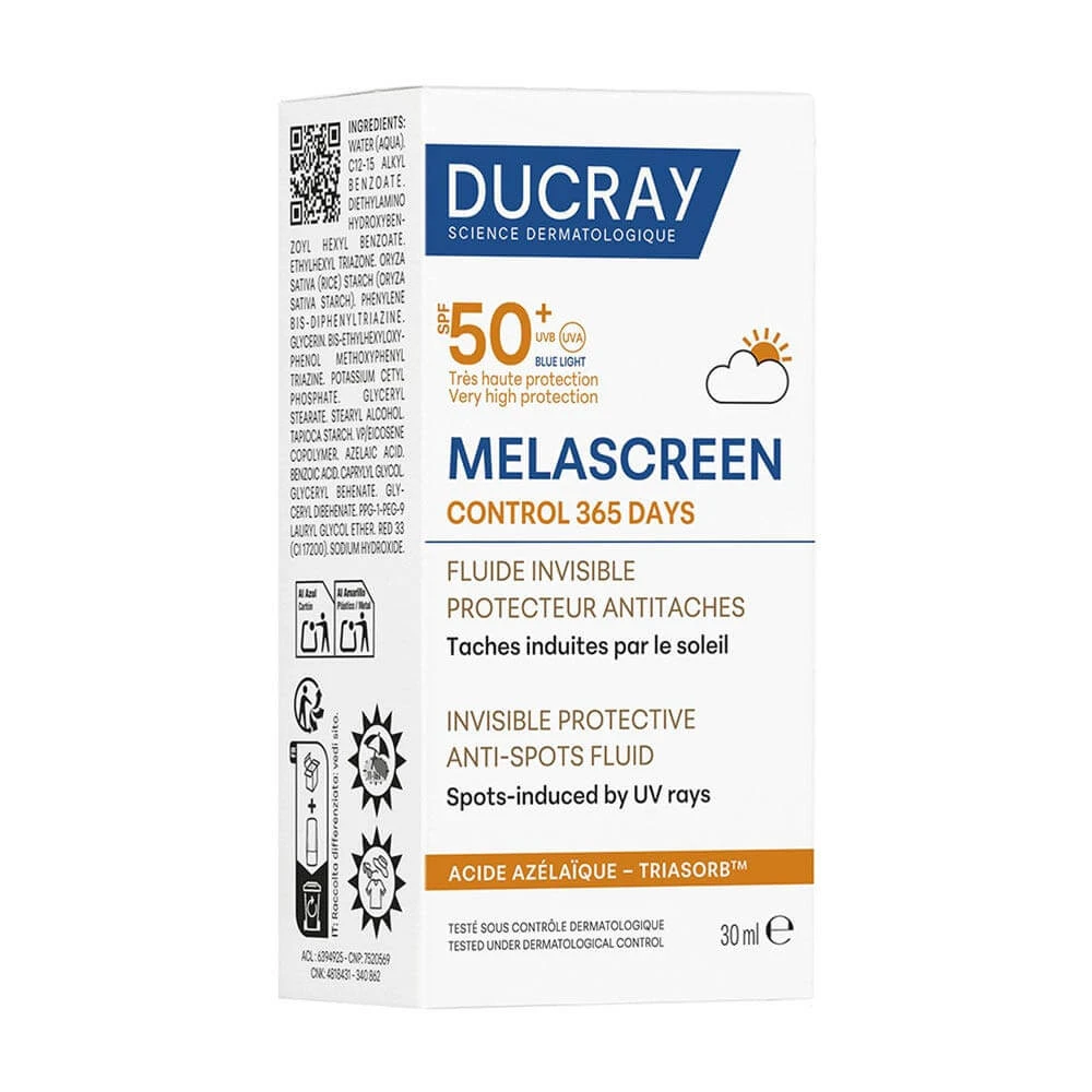Ducray Melascreen Control 365 jours Fluide invisible SPF50+ 30ml