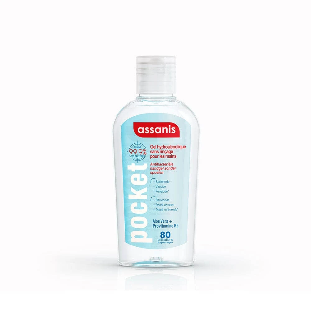 Assanis Pocket Antibacterial No-Rinse Gel 80ml