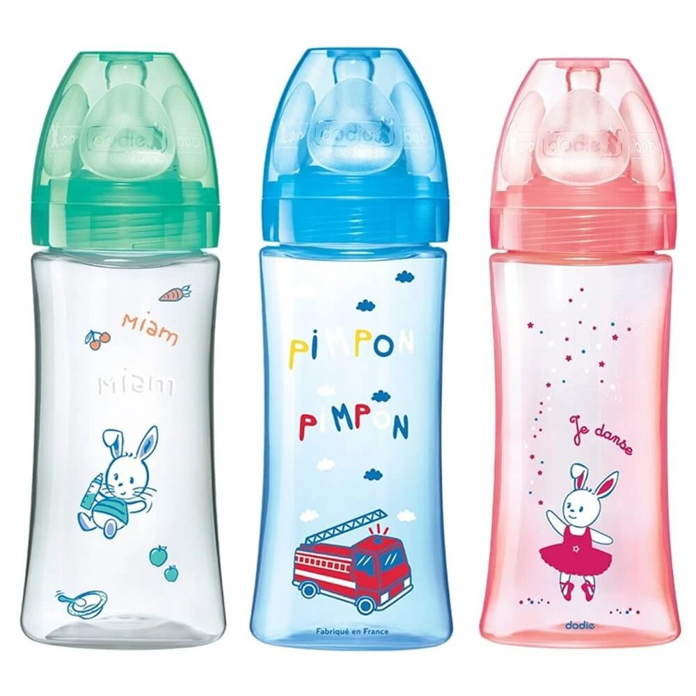 Dodie Initiation+ flacon flux 3 anti-colic 6 luni și peste 330ml