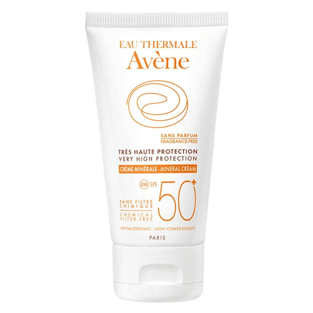 Avène Solari Mineral Cream SPF 50+ Protecție foarte ridicată Piele intolerantă 50ml