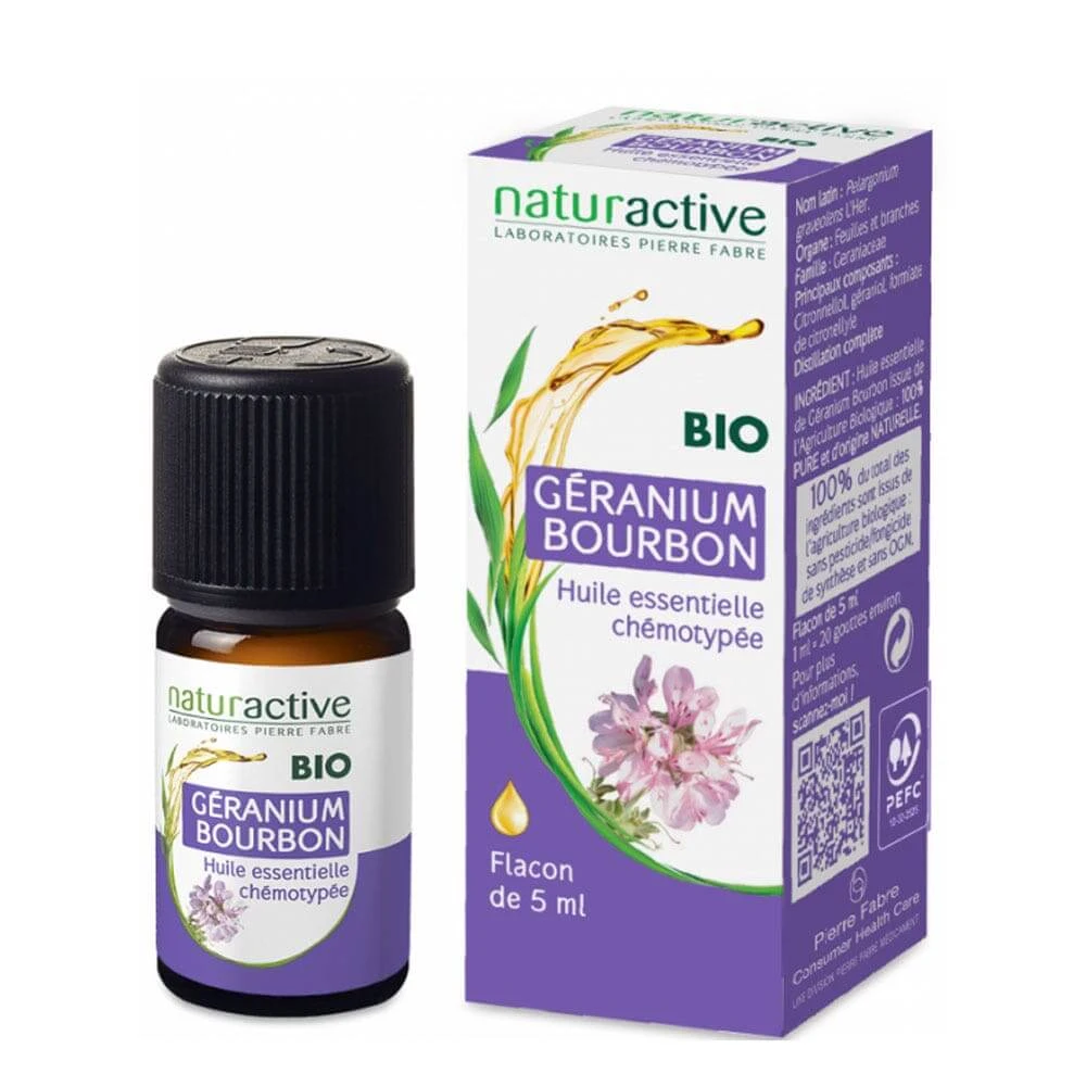 Naturactive Ulei esențial Bio Geranium Bourbon 5ml