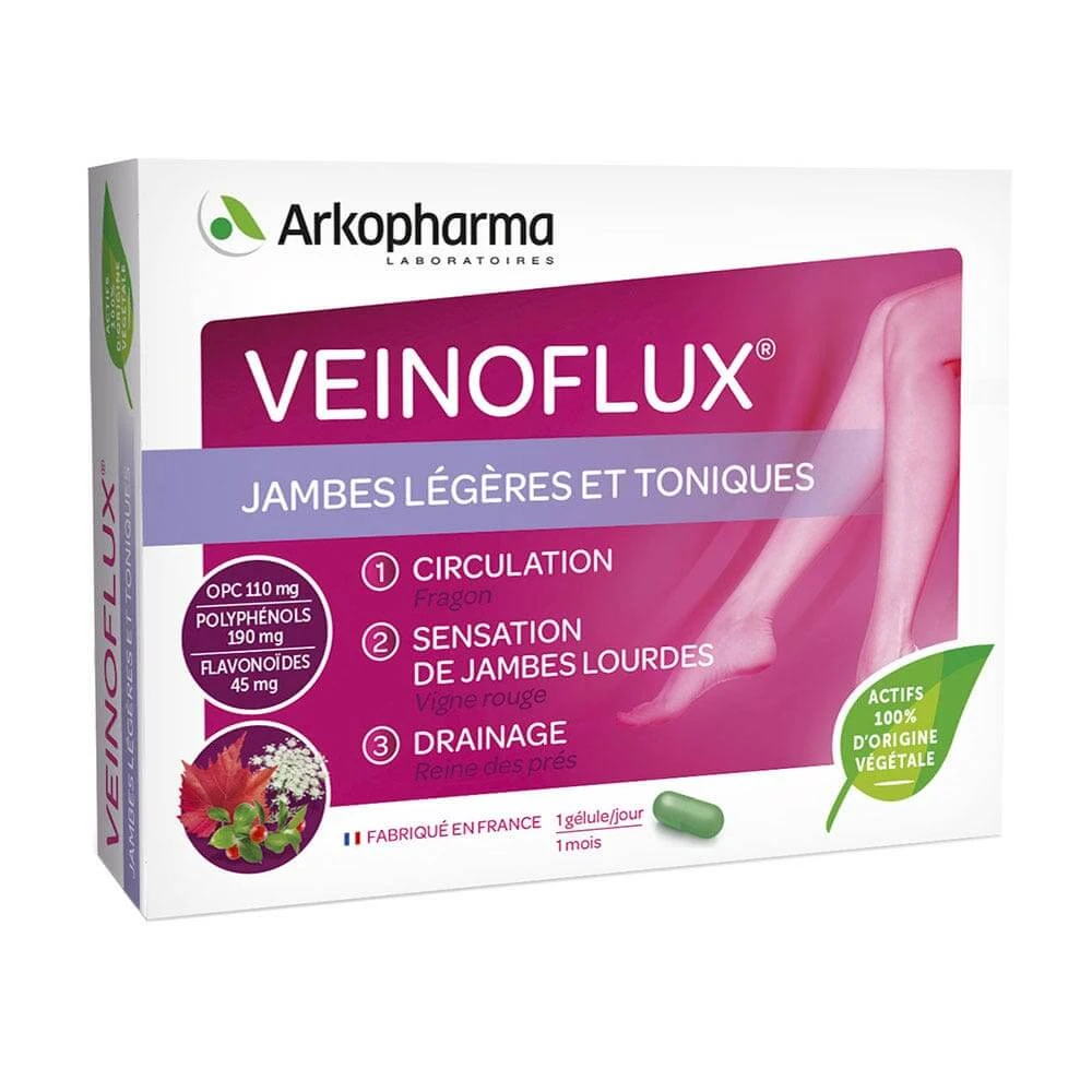 Arkopharma Veinoflux Picioare ușoare și tonice 30 capsule