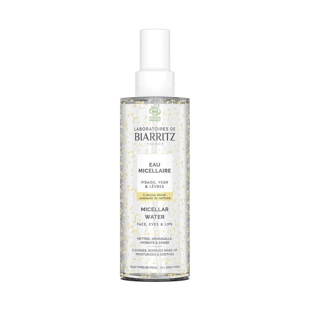 Laboratoires De Biarritz Apă micelară organică de curățare pentru față, ochi și buze 200 ml