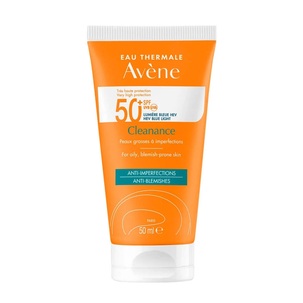Avène Cleanance Protecție solară facială foarte ridicată SPF50+ Piele grasă cu imperfecțiuni 50ml