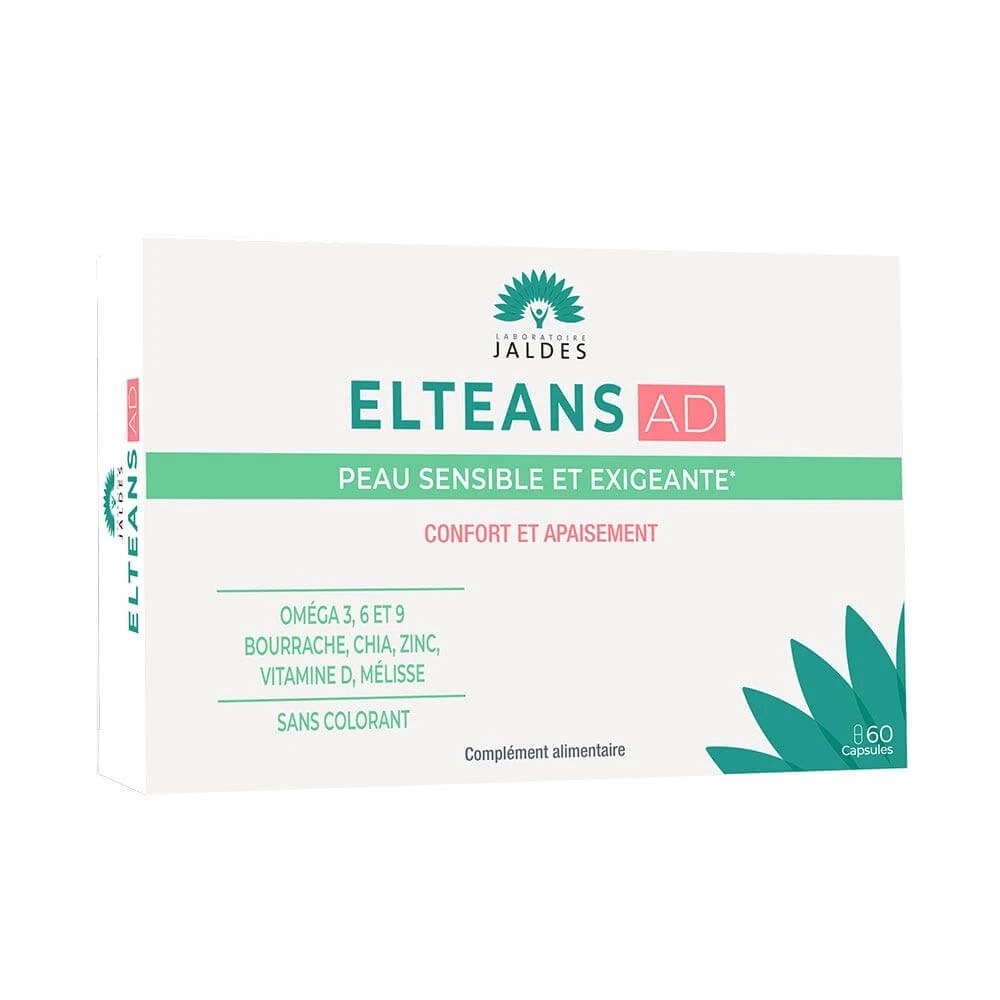 Jaldes Elteans AD piele sensibilă și solicitantă confort și ușurare 60 capsule