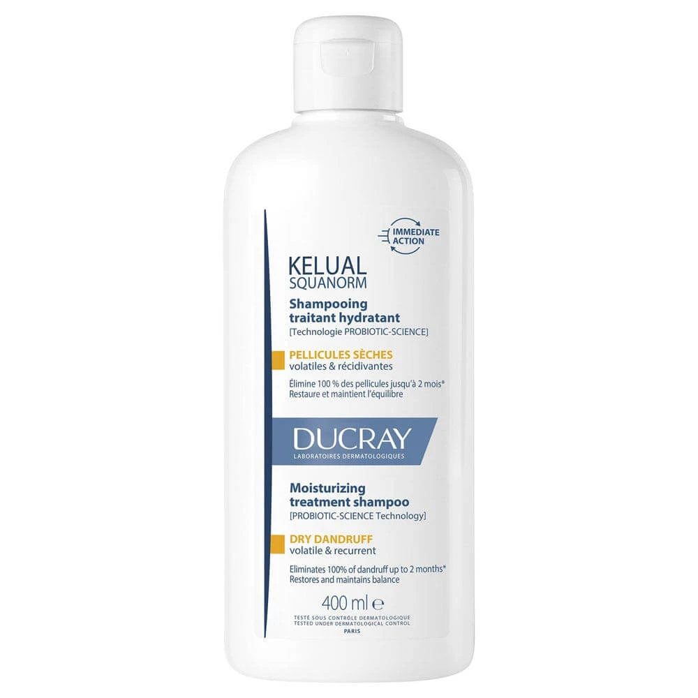 Ducray Kelual Squanorm Șampon pentru tratamentul mătreții uscate 400 ml
