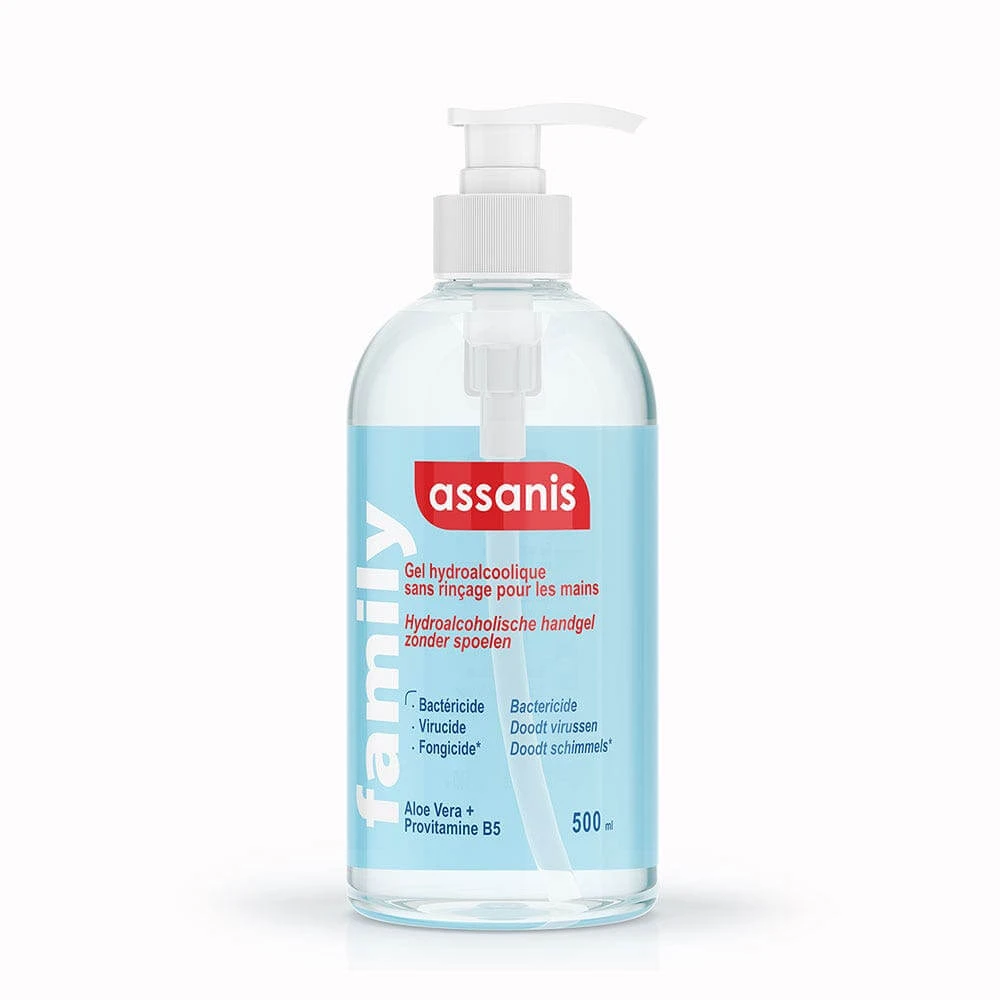 Assanis Family Gel hidroalcoolic cu pompă 500ml