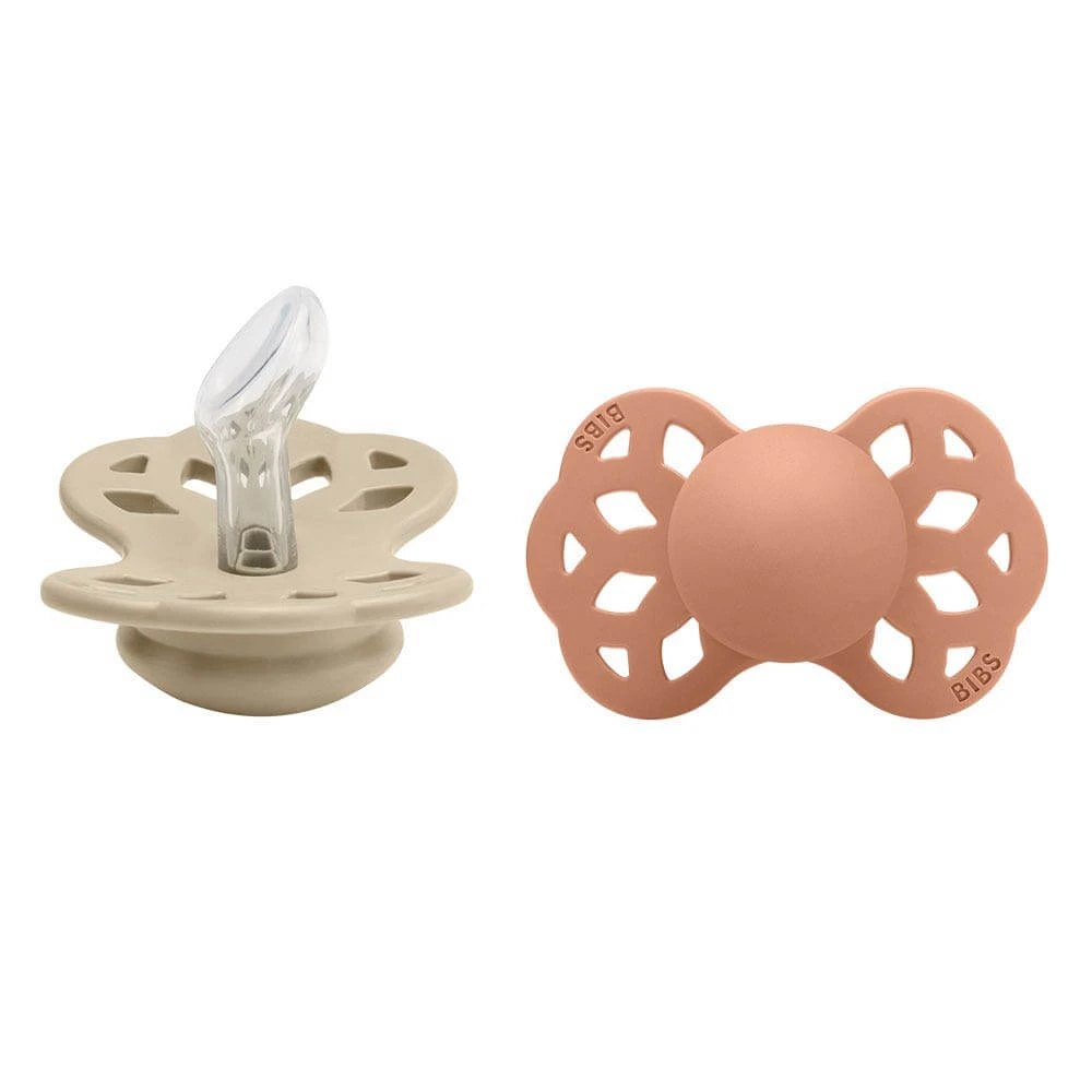 Bibs Infinity Soother cauciuc natural 6-18 luni x2