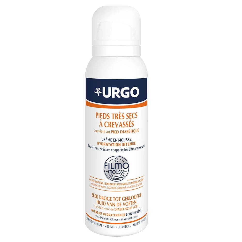 Urgo Cremă spumantă pentru picioare foarte uscate sau crăpate 125 ml