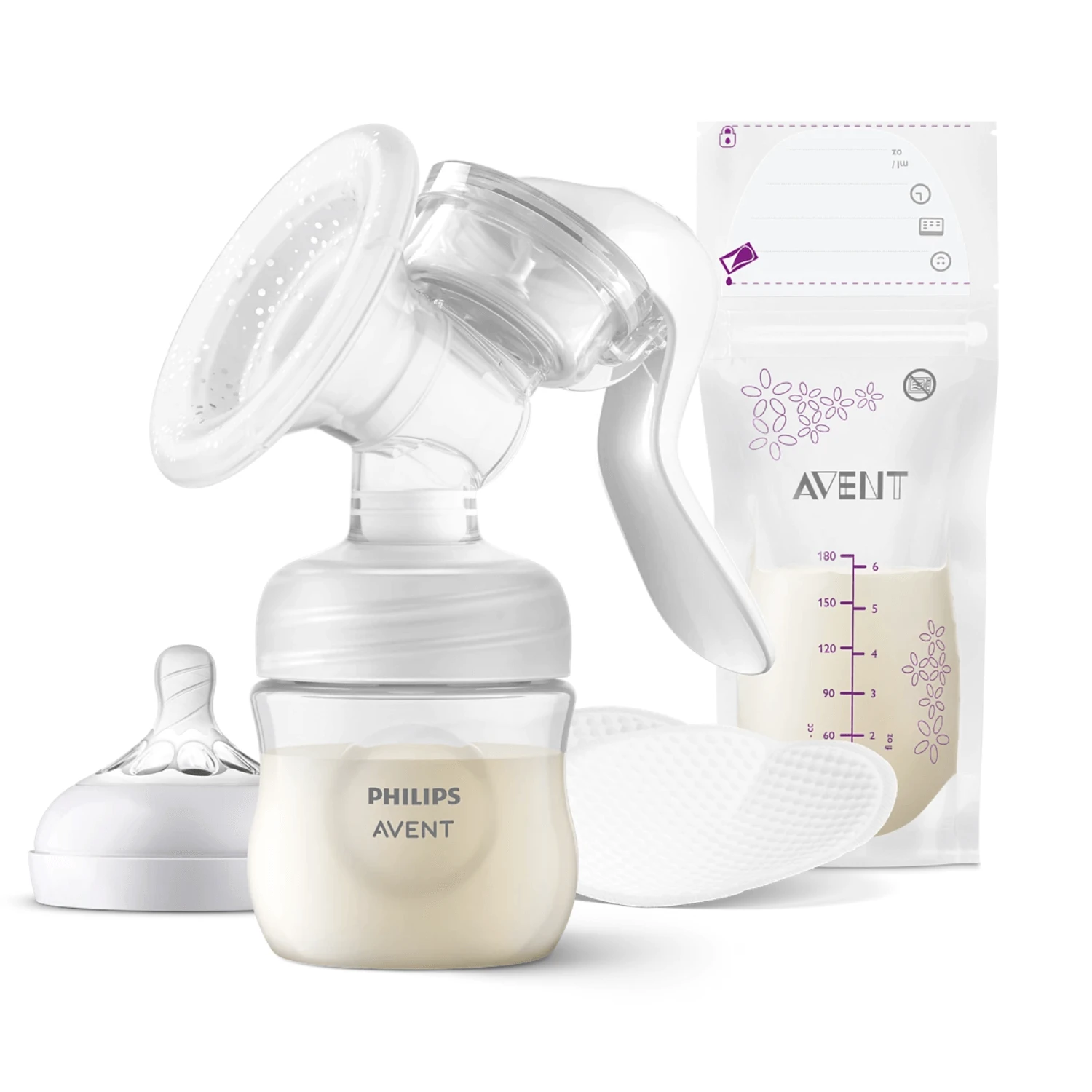 Pompa manuala cu accesorii, SCF430/20, Philips Avent