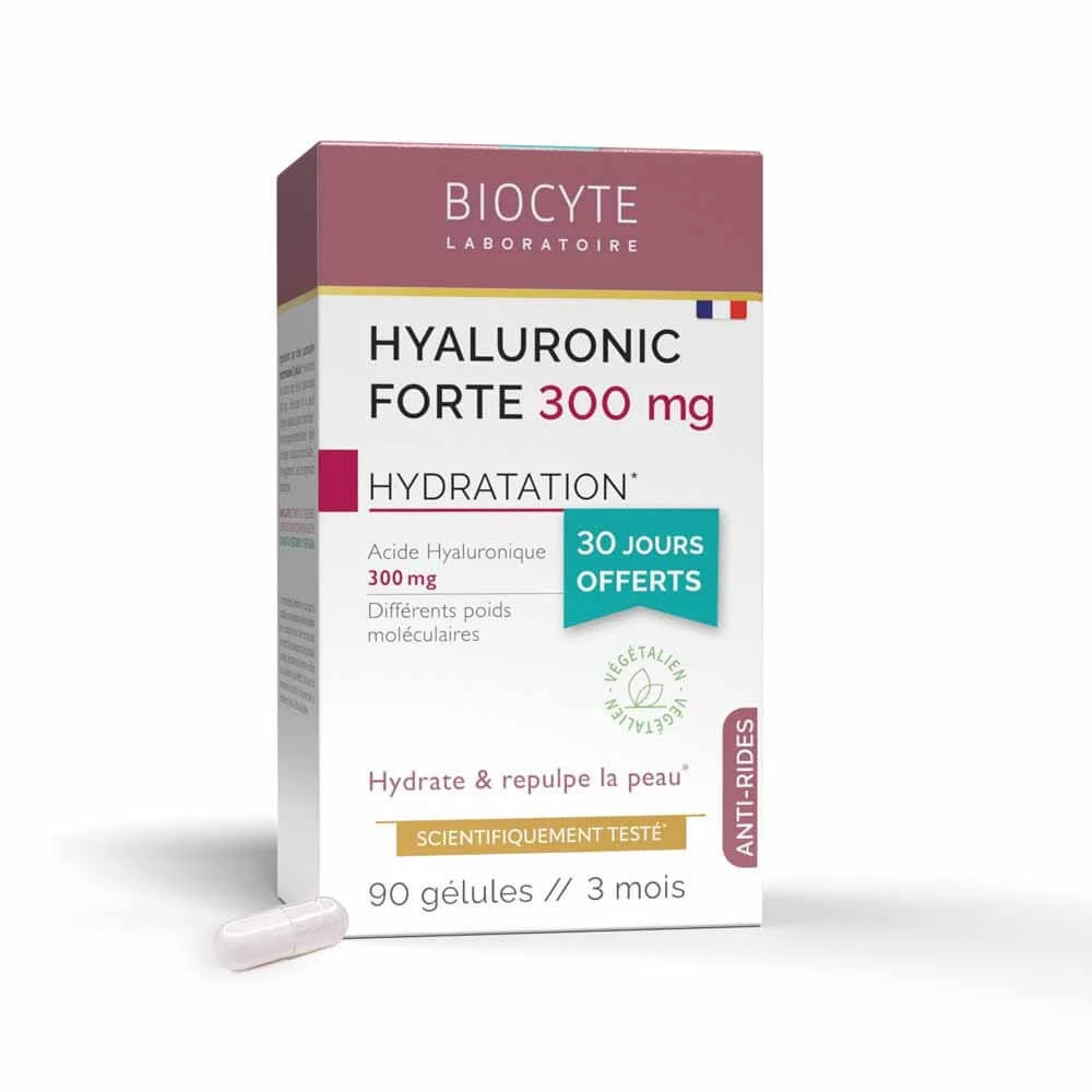 Biocyte Antirid Hyaluronic Forte 300mg Anti-îmbătrânire 3x30 capsule