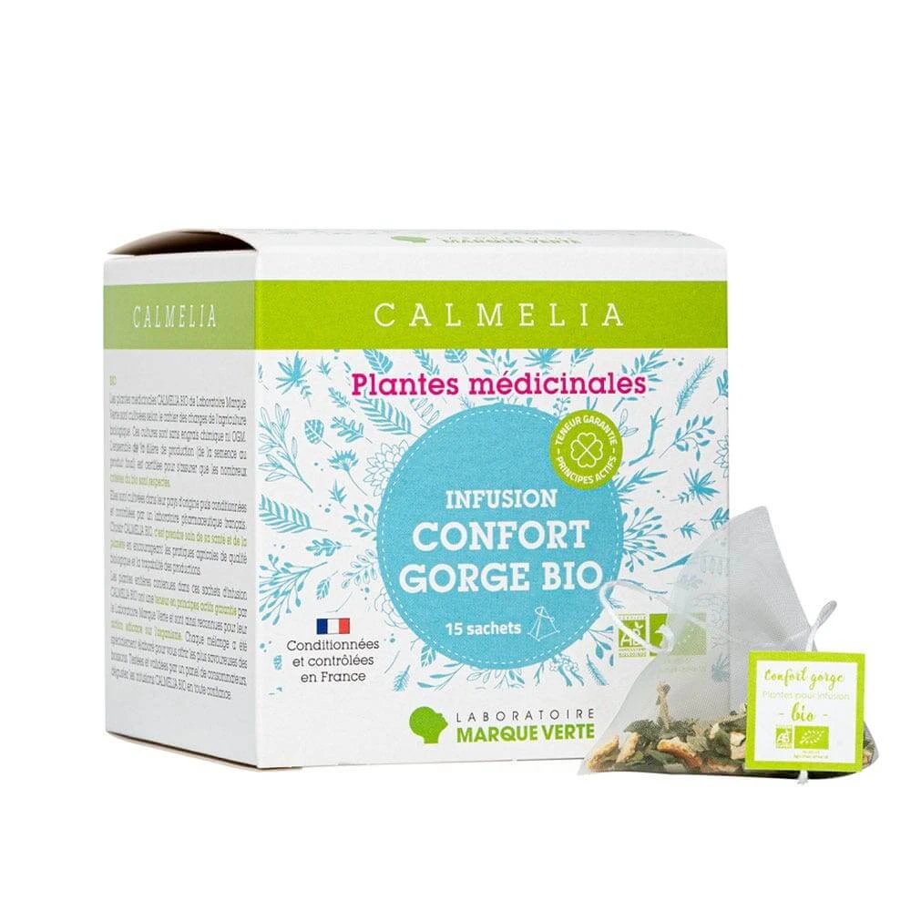 Calmelia Organic Comfort Throat Infuzie 15 plicuri de ceai