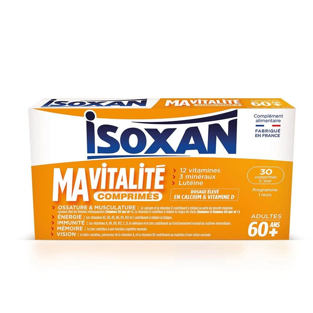 Isoxan Vitalitatea vârstnicilor Energie, memorie și concentrare 30 comprimate