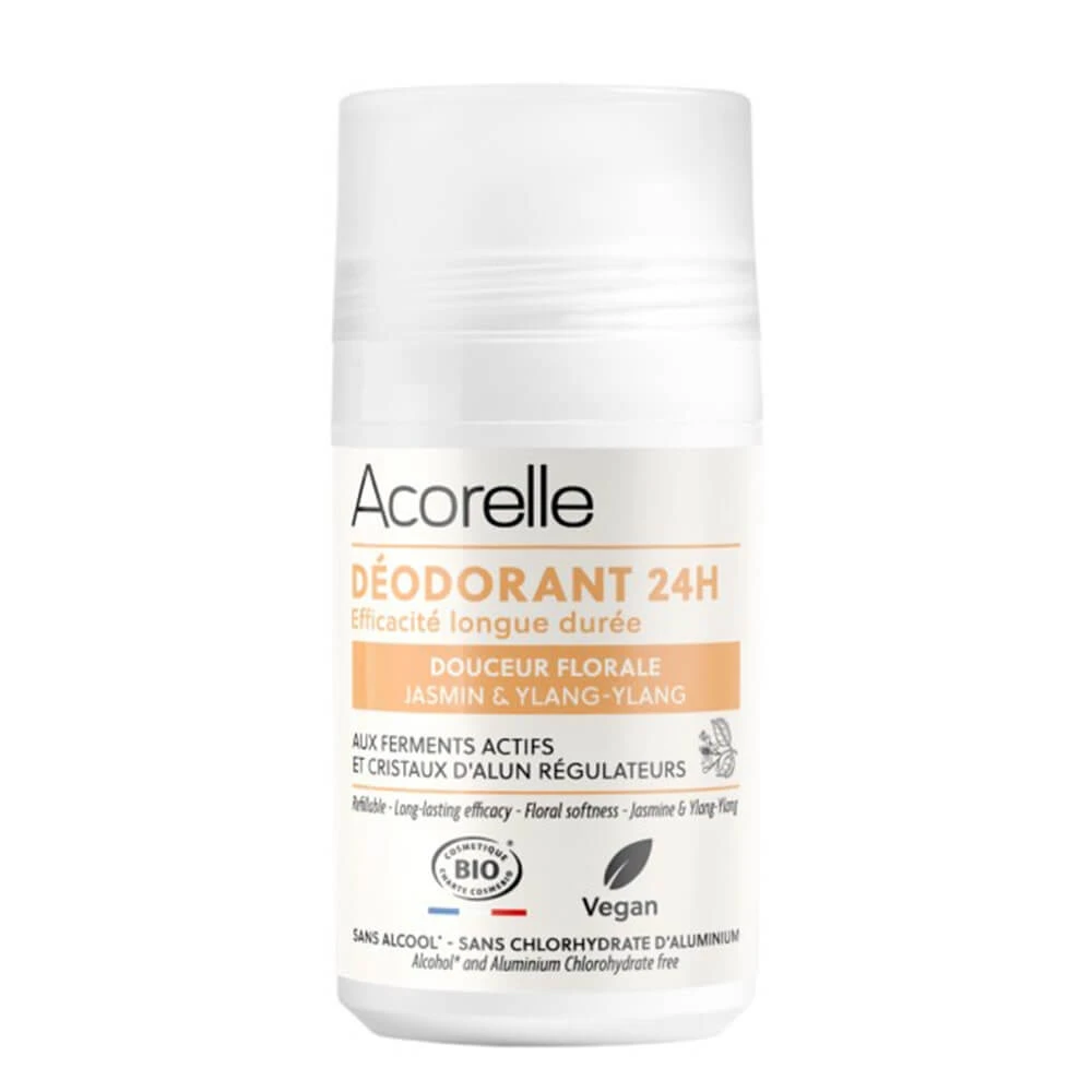 Acorelle Roll-on floral certificat organic 24 de ore delicatețe Floralis 50ml