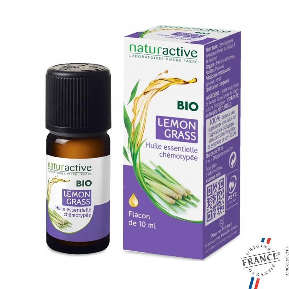 Naturactive Organic Lemon Grass ulei esențial 10ml