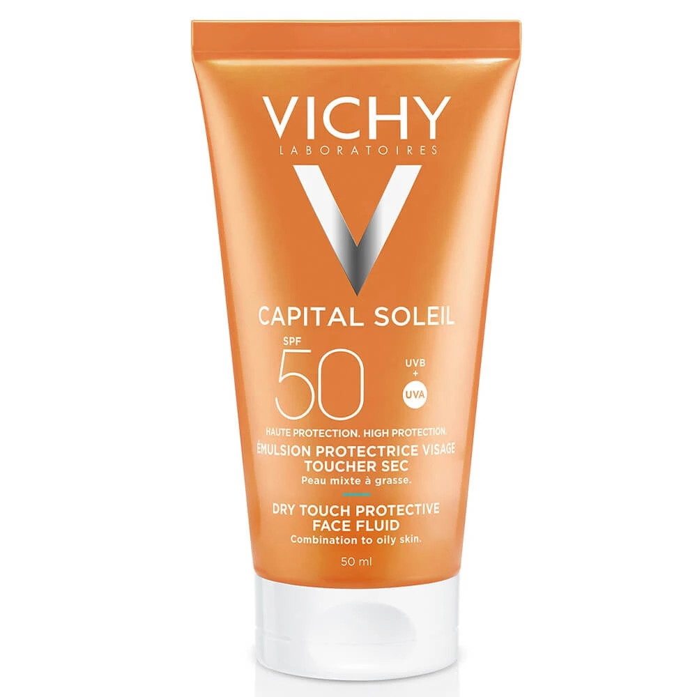 Vichy Capital Soleil Emulsie SPF 50 Efect uscat Anti-strălucire 50ml
