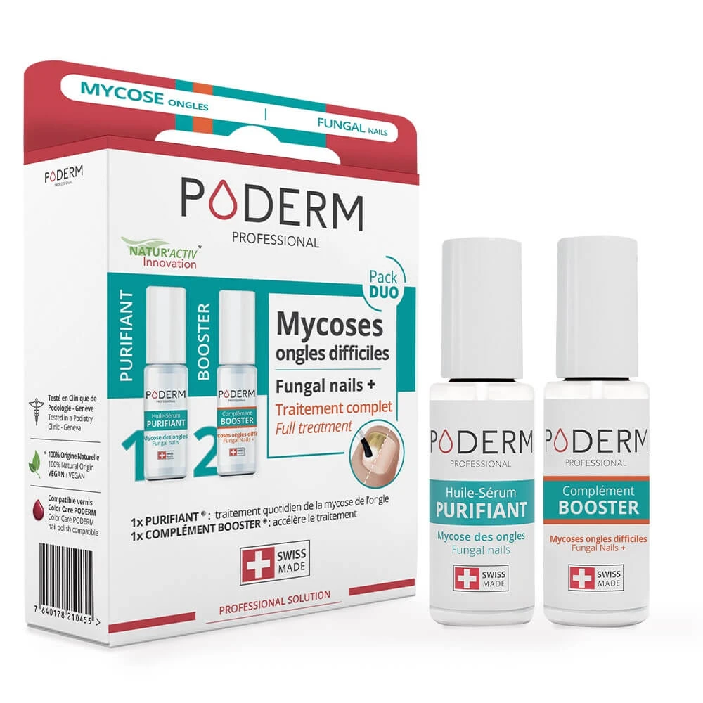Poderm Duo pack pentru infecții fungice și unghii dificile 2x8 ml