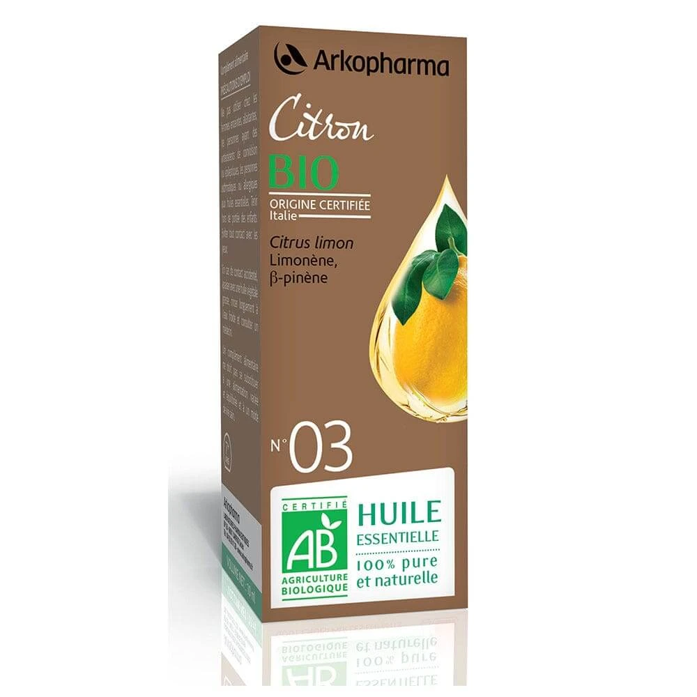 Arkopharma Arkoessentiel Ulei esențial N°3 Lămâie organică (Citrus Limon) 10ml