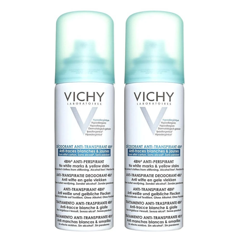 Vichy Deodorant Anti-Perspirant Spray 2x125ml