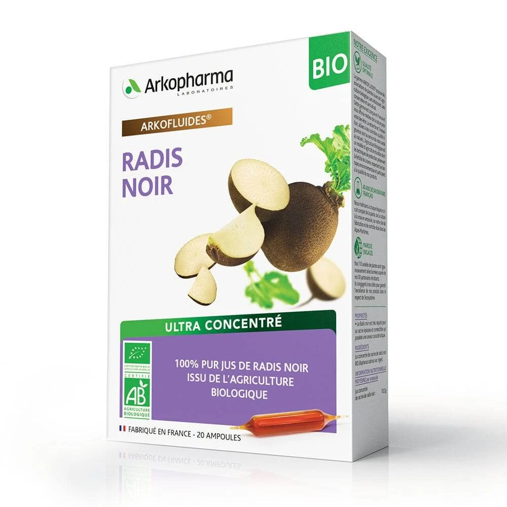 Arkopharma Arkofluids Ridiche neagră organică 20 fiole