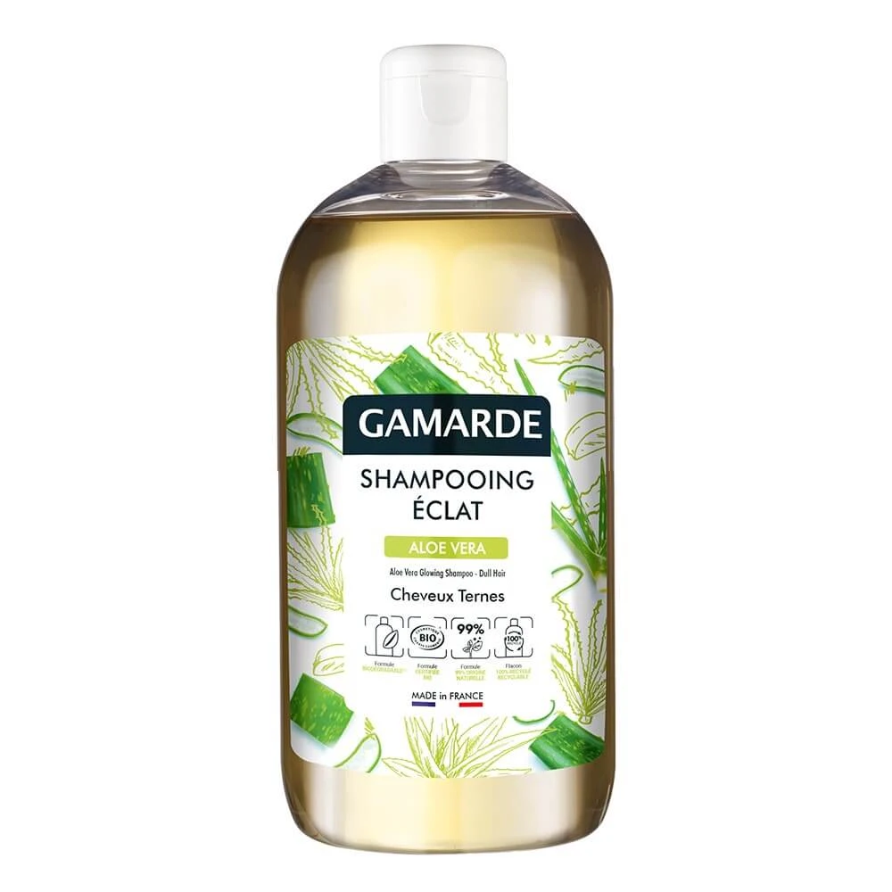 Gamarde Organic Aloe Vera Șampon radiant pentru părul tern 500ml