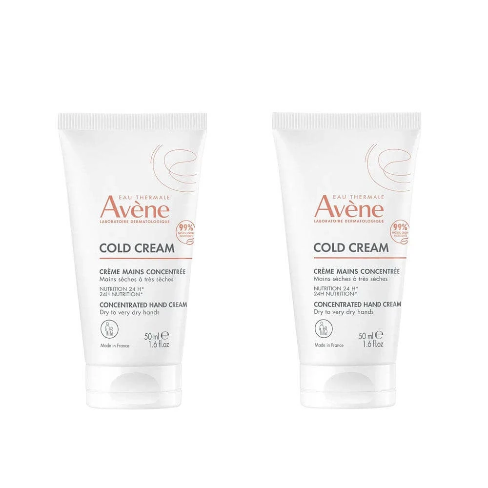 Avène Cold Cream Crème Mains Concentrée 2x50ml