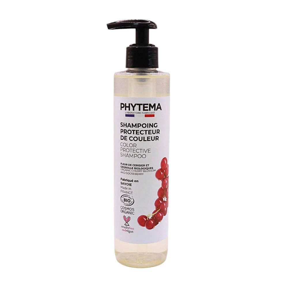 Șampon de protecție a culorii Phytema Floare de cireș și coacăz roșu organic 250ml