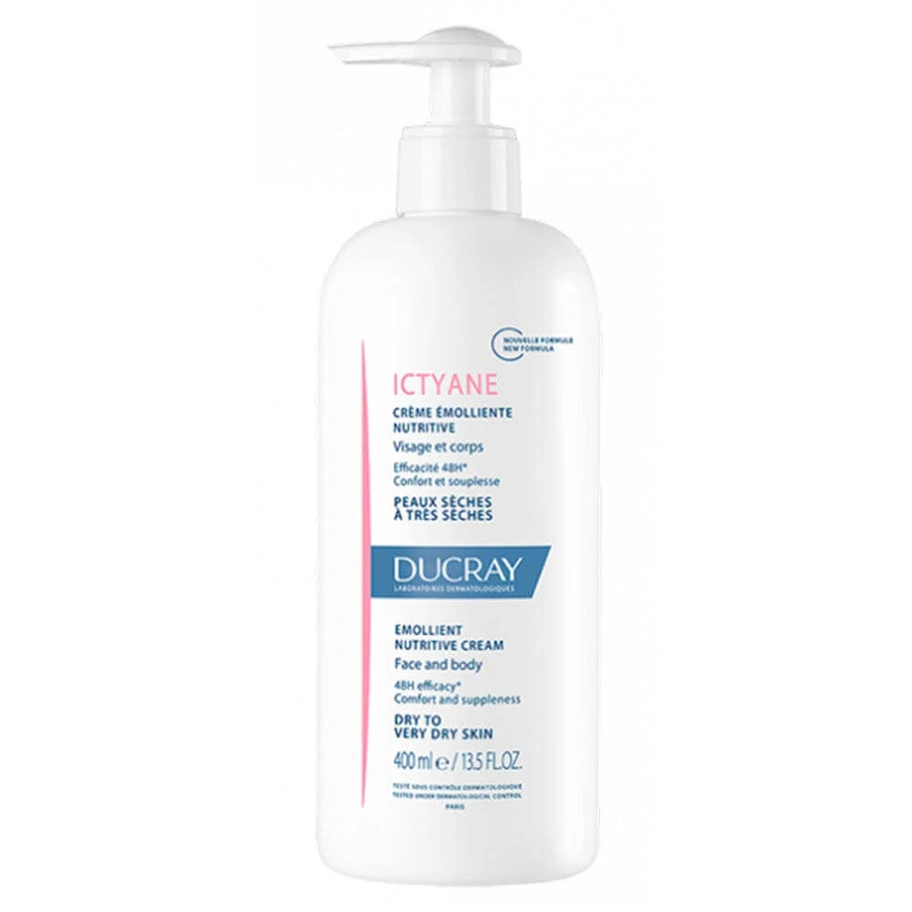 Ducray Ictyane Cremă emolientă hrănitoare Piele uscată până la foarte uscată 400ml