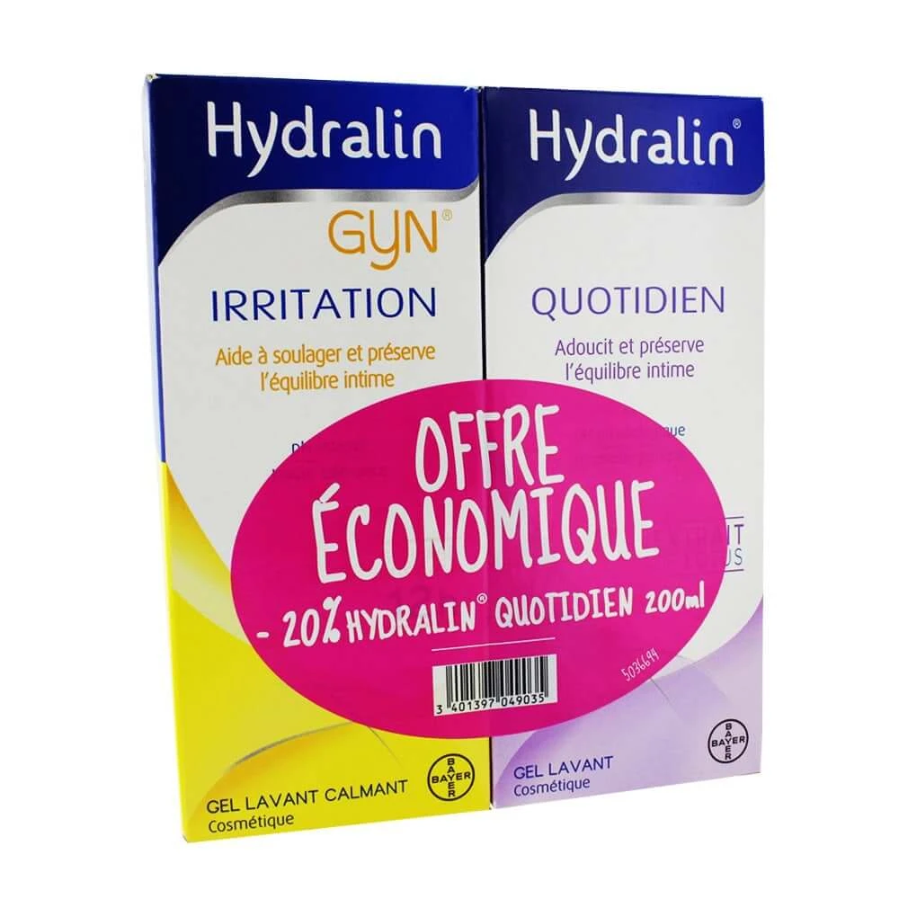 Hydralin Intimate Daily Use + Gyn Calming Cleansing Gel for Irritations 200ml