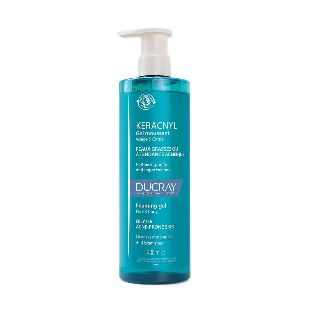 Ducray Keracnyl Gel Curatare Anti-Acnee 400ml