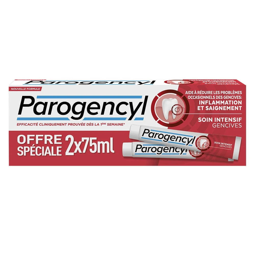 Parogencyl Pastă de dinți pentru îngrijirea intensivă a gingiilor 2x75ml