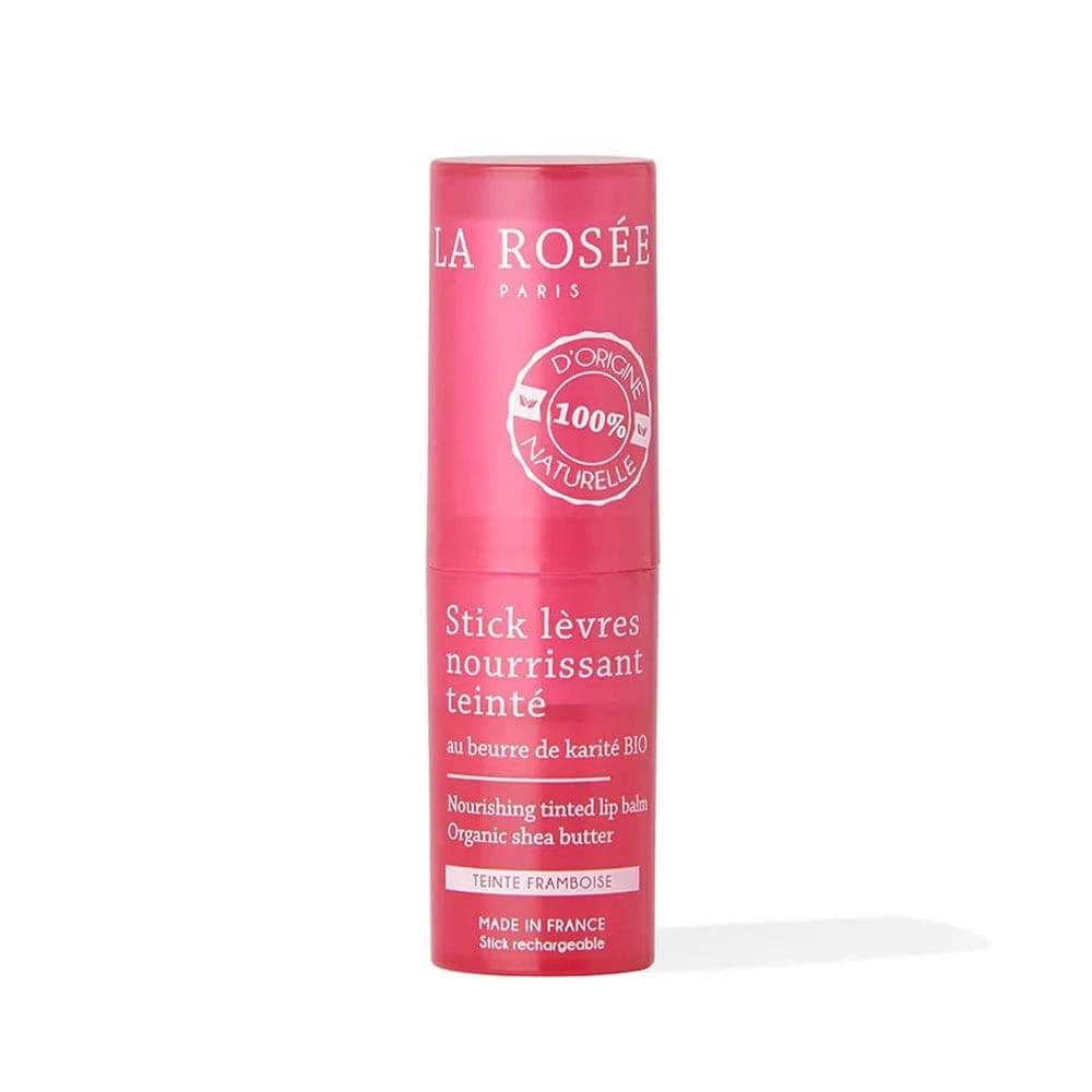 LA ROSÉE Raspberry baton de buze hrănitor reîncărcabil Cu unt de shea organic 4.5g