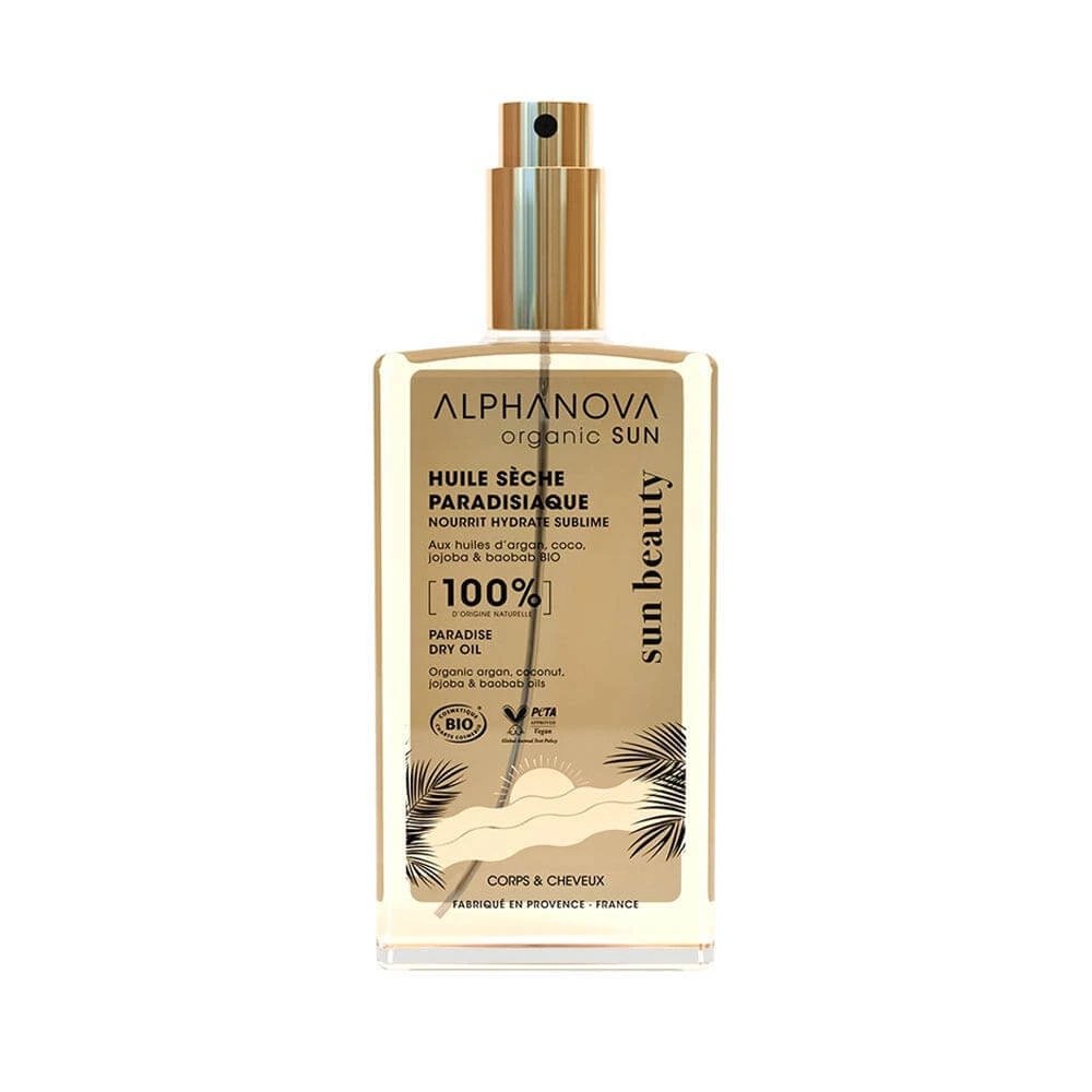 Alphanova Organic Sun Huile Sèche Paradisiaque Bio 100ml