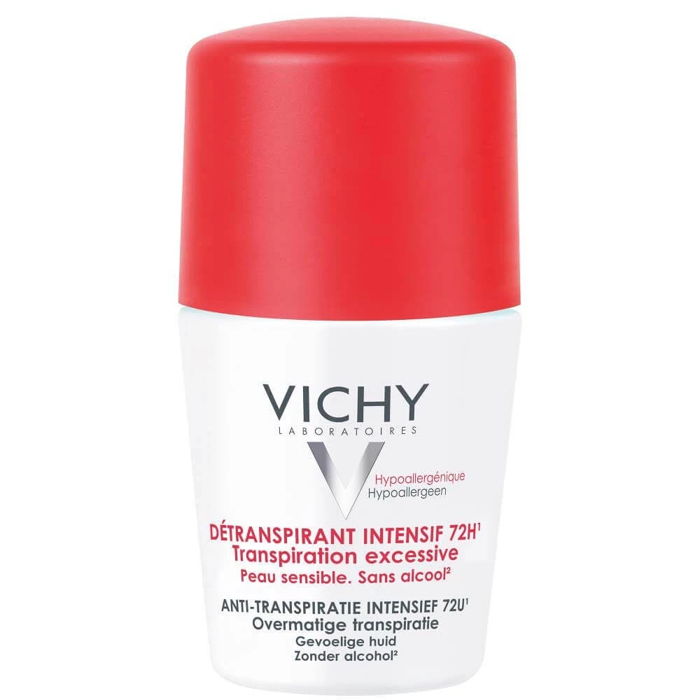 Vichy Deodorant Intensiv Antiperspirant 72h Roll-on Piele Sensibilă 50ml
