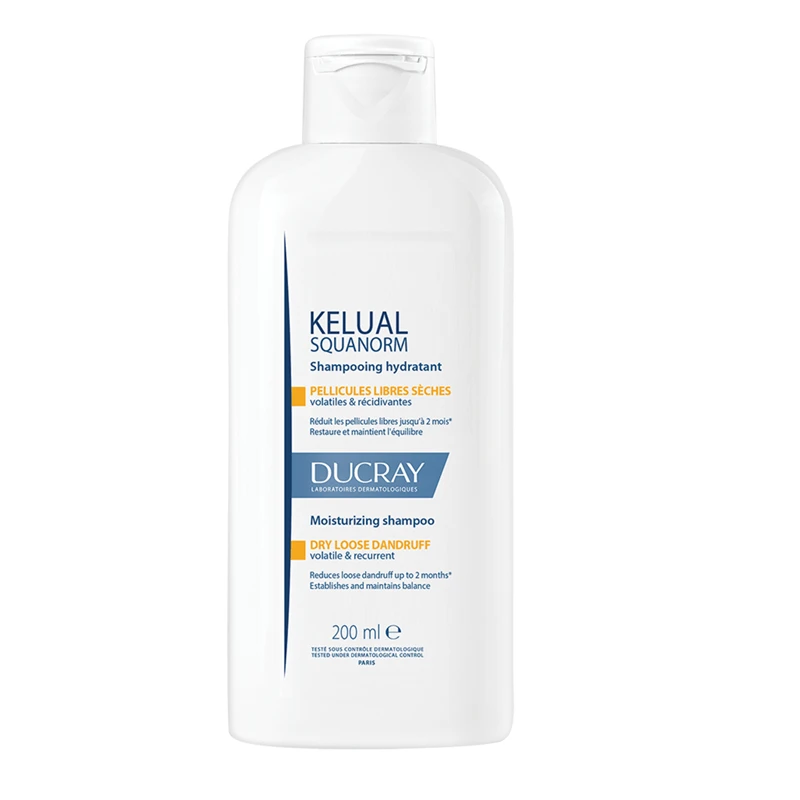 Sampon tratament seboreglator pentru matreata uscata Squanorm Kelual, 200 ml, Ducray
