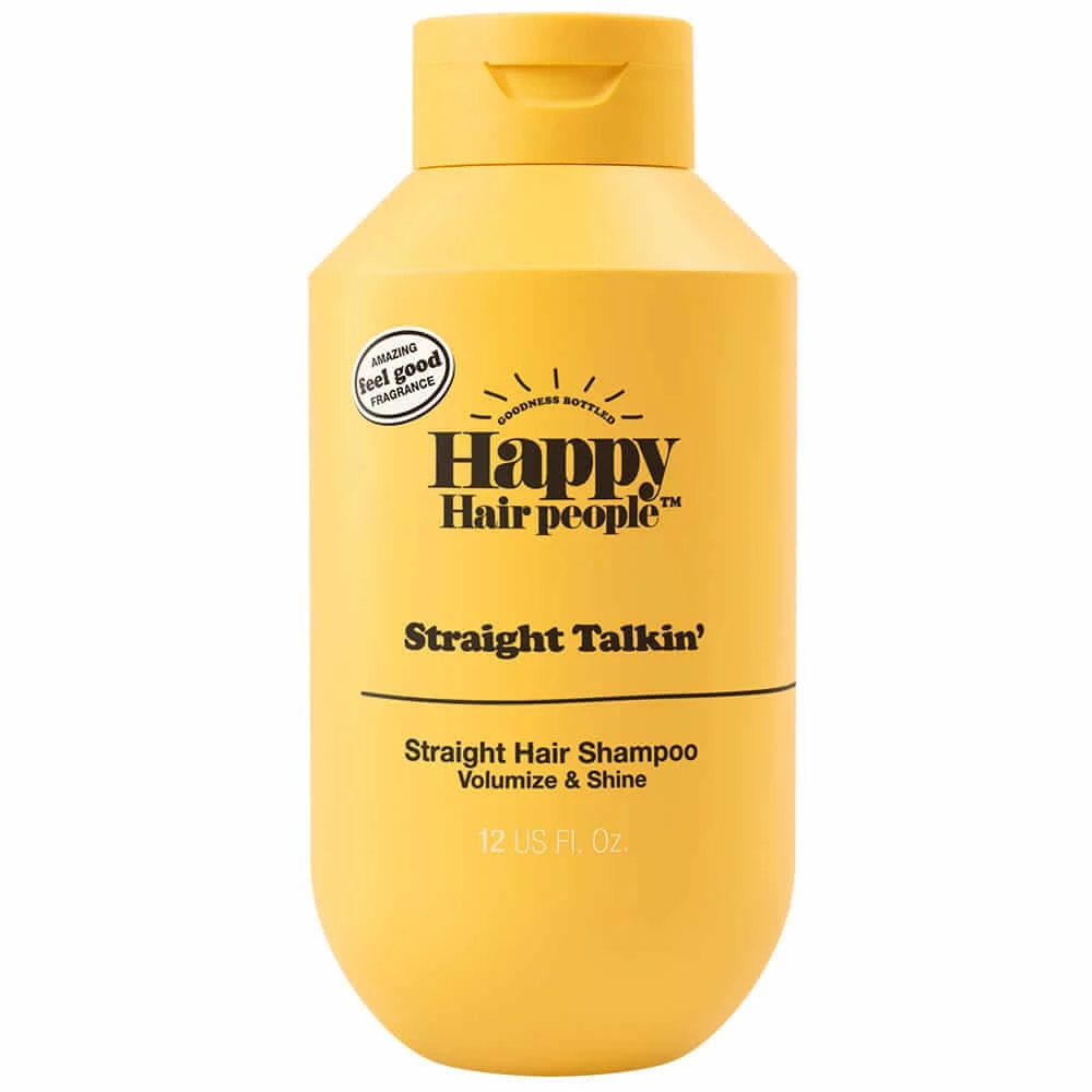 Sampon cu ulei de potrocale pentru par drept, volum si stralucire, 355 ml, Happy Hair People
