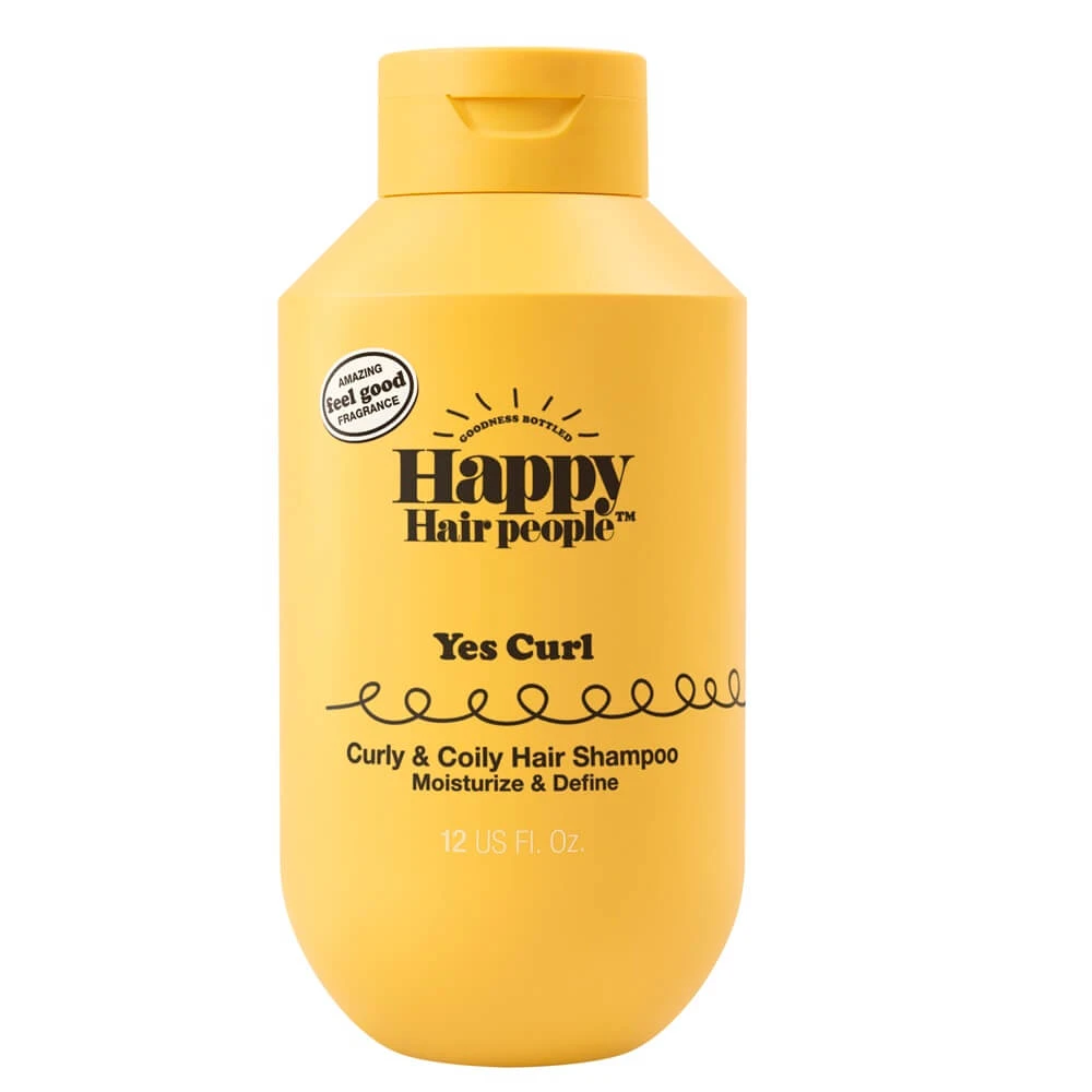 Sampon hidratant cu ulei de portocale pentru par cret si ondulat, 355 ml, Happy Hair People
